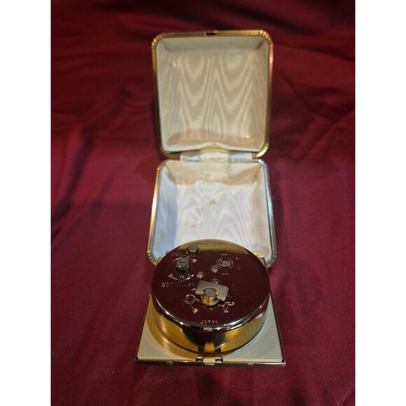 Vintage Ingraham Luminous Travel Alarm Clock Mechanical Wind Fully Functional - Picture 3 of 4